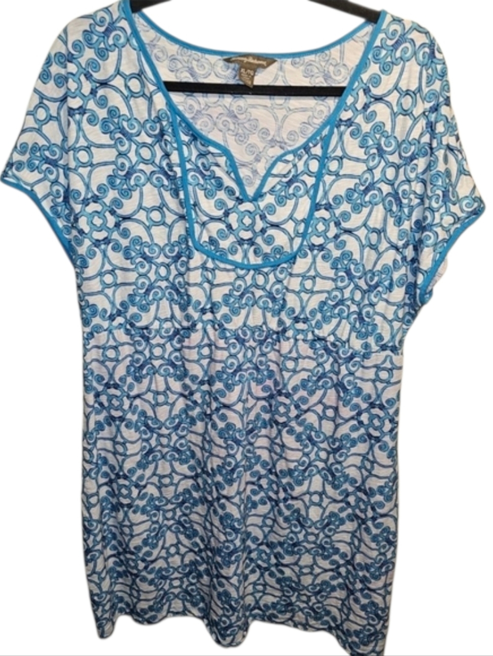 Tommy bahama sz. Xlarge blue/white dress